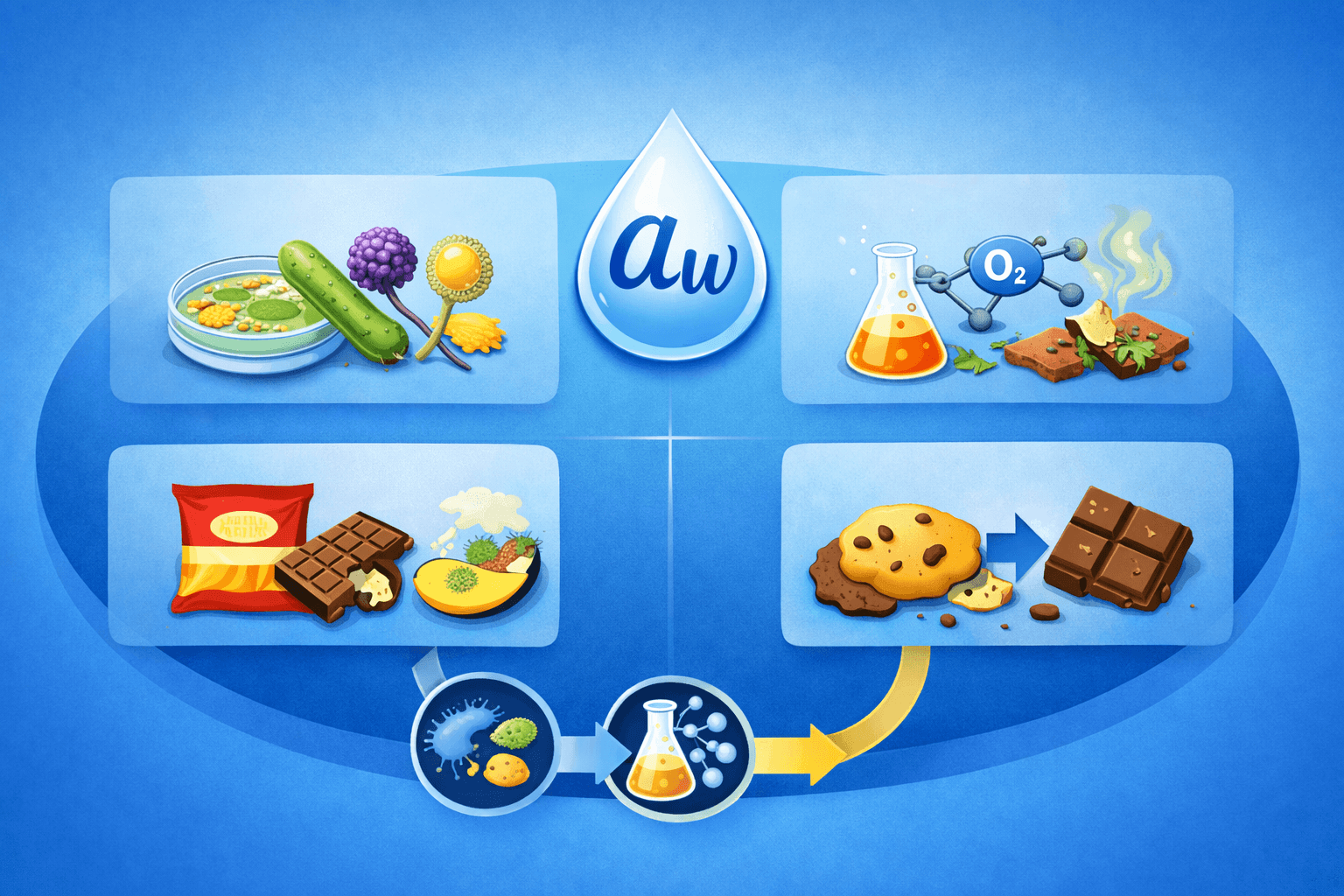 Microbial process in food creation